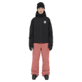 Full-body view of the Armada Brae 2L Pants in Faded Rose colourway, unisex's model