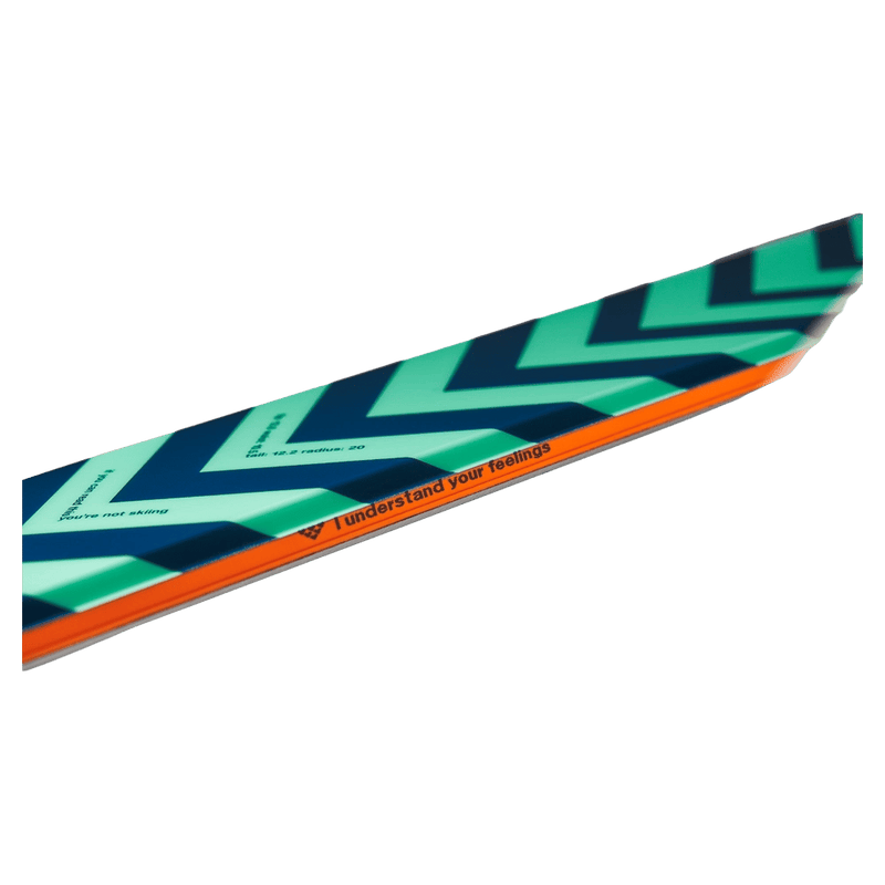 Waist view of the Black Crows Atris Skis,  26/27 unisex's model