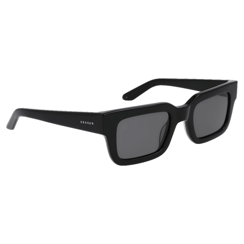 Side view of the Dragon Ezra Sunglasses in Black colourway, unisex's model