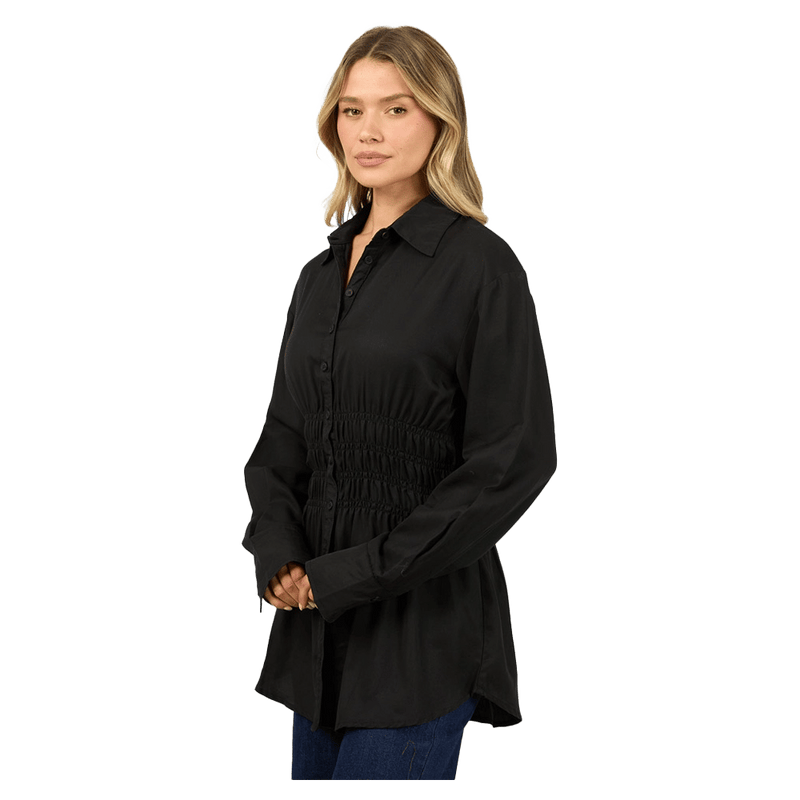 Ruched Shirt - Womens