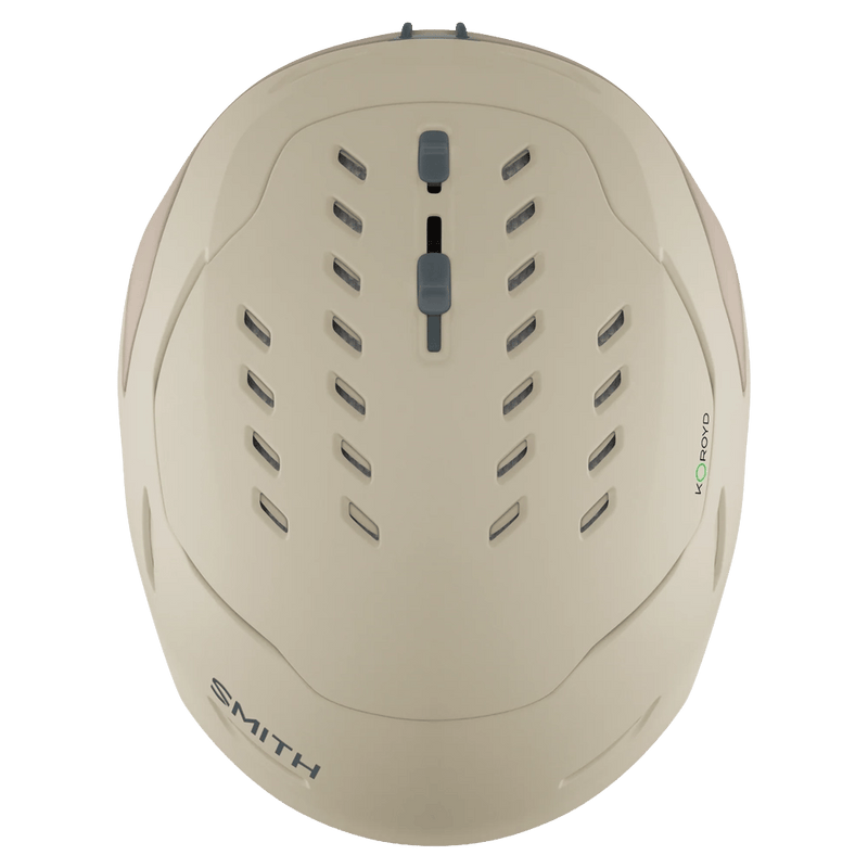 Top view of the Smith Vantage 2 MIPS Helmet in Matte Chalk colourway, unisex's model
