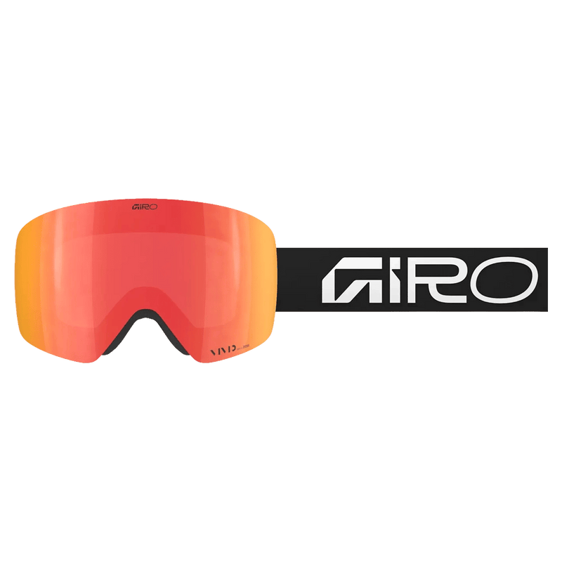 Front view of the Giro Contour Asian Fit Goggles in Black White, Ember and Infrared lens, unisex model