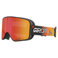 Main view of the Giro Method II Goggles in Pixel Drift Orange, Ember lens, unisex model