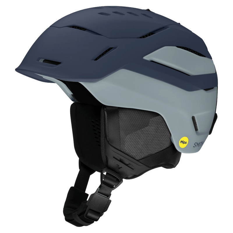 Main view of the Smith Vantage 2 MIPS Helmet in Matte Royal Navy / Wolf Gray colourway, unisex's model