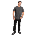 Full-body view of the Volcom Aust Wash Tee in Black colourway, men's model