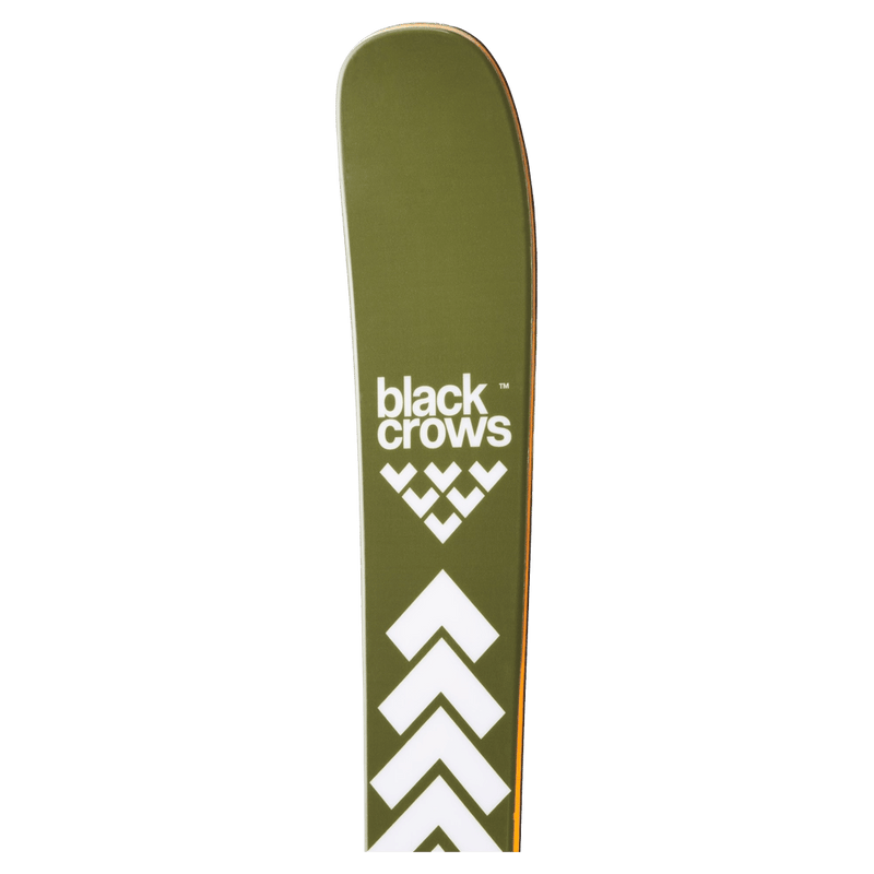 Tip view of the BlackCrows SATO Skis,  26/27 unisex's model