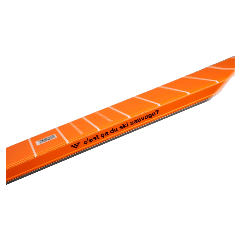 Waist view of the BlackCrows MIRUS COR Skis,  26/27 unisex's model