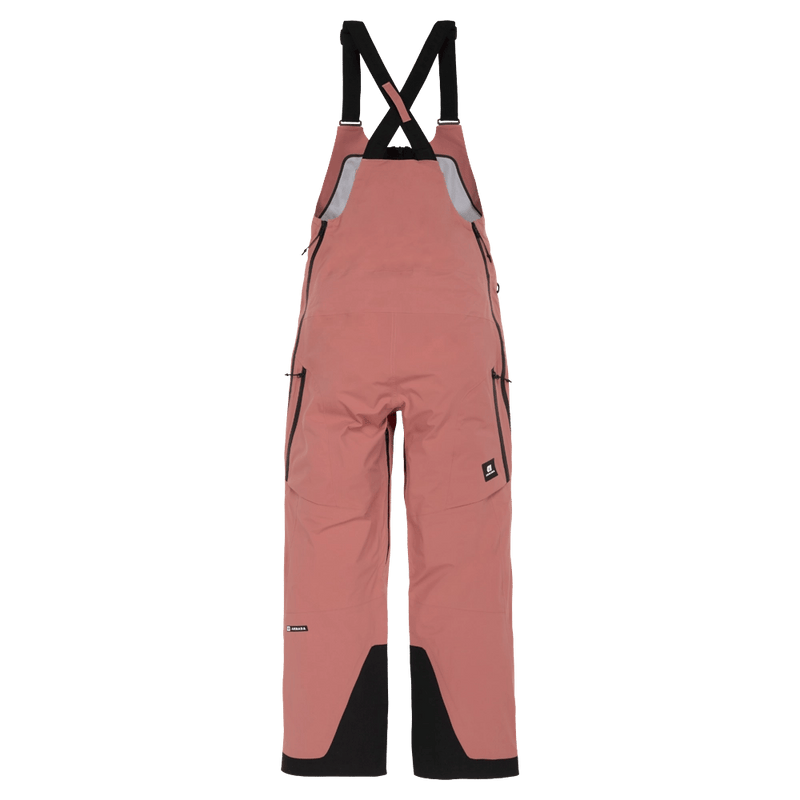 Back view of the Armada Rayleigh 3L Bib in Faded Rose colourway, women's model
