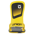 Yellow Union Ultra Snowboard Bindings High back view