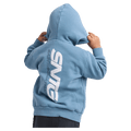 Back view of the St Goliath Challenger Hoodie in Mid Blue colourway, kids's model
