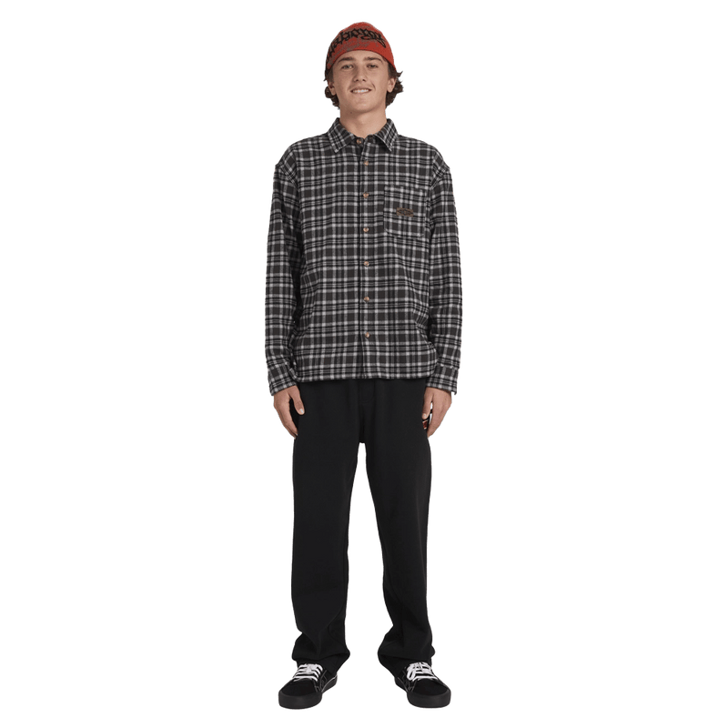 Front view of man wearing the Billabong Immortal Blast Trackpants in Black