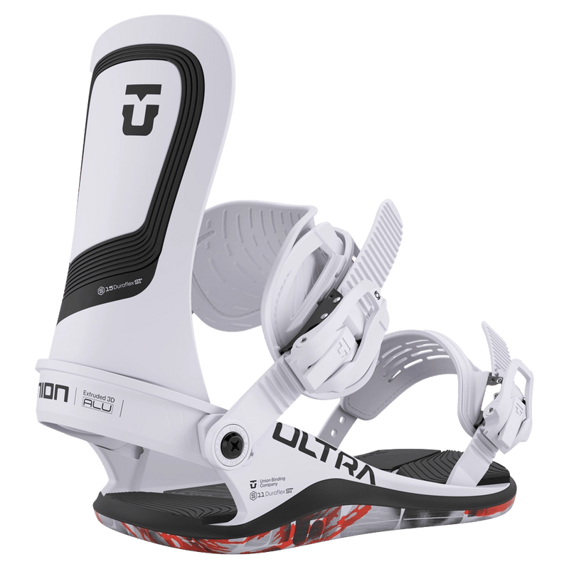 Ice Grey Union Ultra Snowboard Bindings
