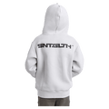 Back view of the St Goliath Freestyle Hoodie in Grey colourway, kids's model