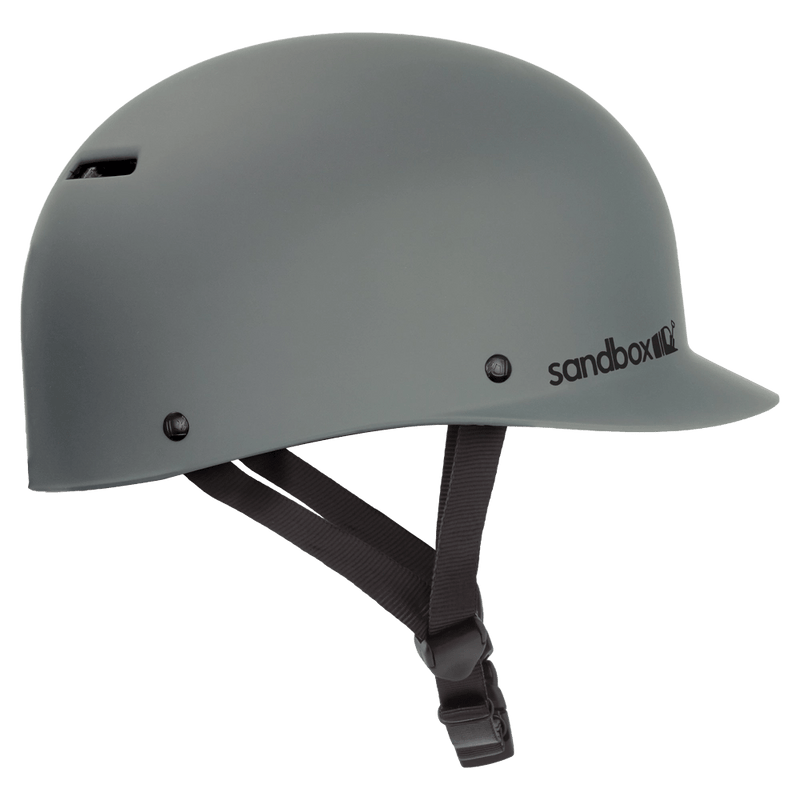 Main view of the Sanbox Classic 2.0 Brain Bucket Helmet in Granite colourway, unisex's model