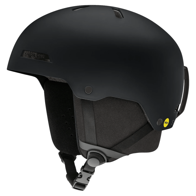 Main view of the Smith Rodeo Jr. MIPS Helmet in Matte Black colourway, kids's model