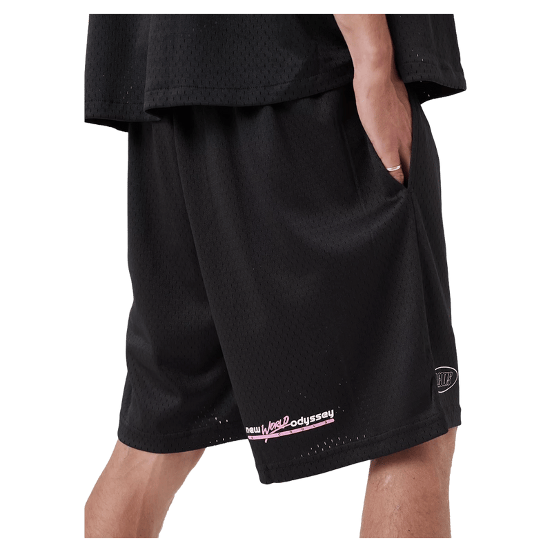 View of Barney Cools NWO Shorts in colour Black.