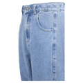 Close view of the Eve Girl Emily Barrel Jean in Blue colourway, kids's model