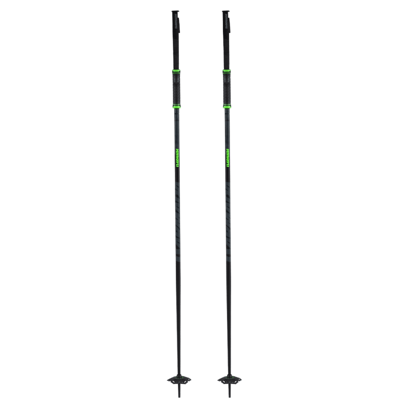 Main view of the Armada Legion Ski Poles in Lime colourway, unisex model