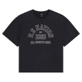 Solo view of the PE NATION Altitude Tee Washed Black Tee,  26/27 Womens's model