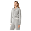 Side view of the PE NATION Verge Knit  Grey Marle Jacket,  26/27 Womens's model