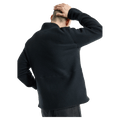 Back view of the Burton Cinder Full-Zip Fleece in True Black colourway, unisex's model