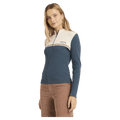 Side view of women wearing Billabong Real Since 73 Full Zip Jacket - Womens 
 in Stormy