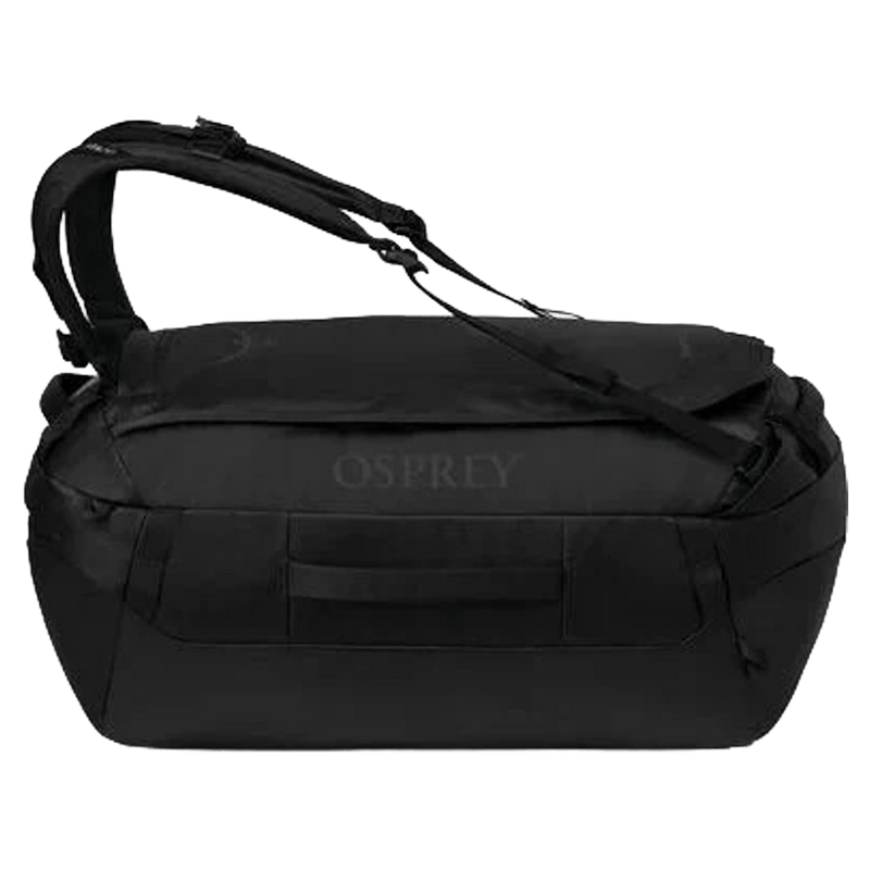Side view of the OSPREY Transporter Duffel Backpack 40L Black Bags,  26/27 Unisex's model