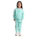 Full-body view of the Eve Girl Sport Club Track Pant in Mint colourway, toddler's model