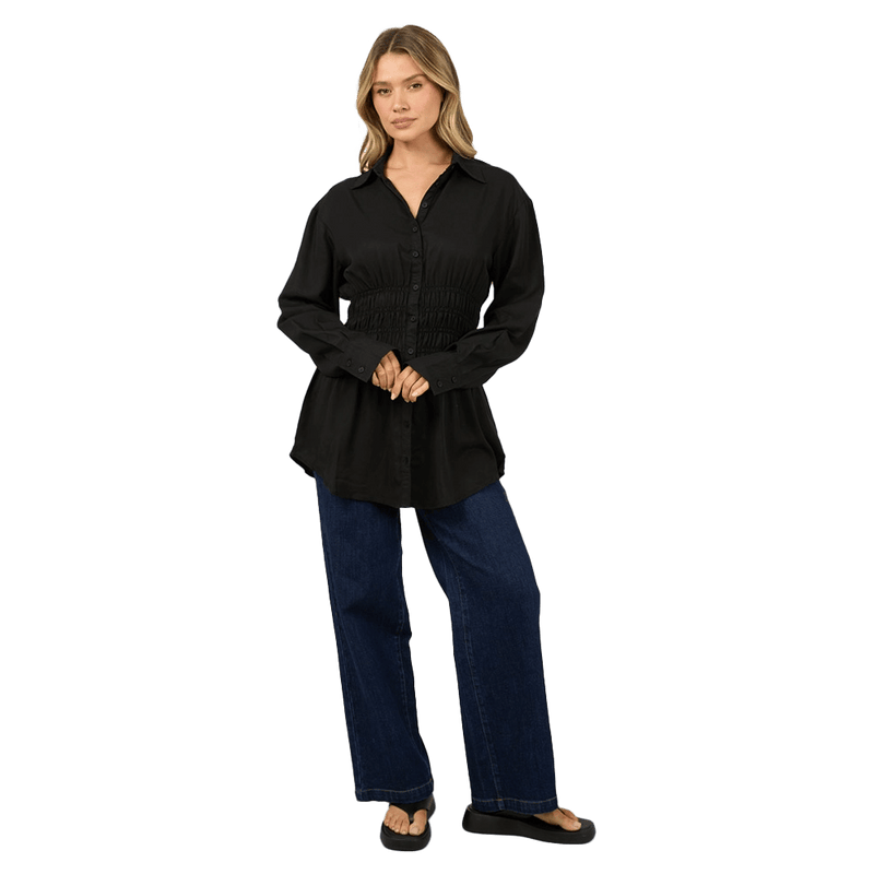 Ruched Shirt - Womens