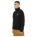 Side view of the Armada Kenlem Fleece Popover in Black colourway, unisex's model