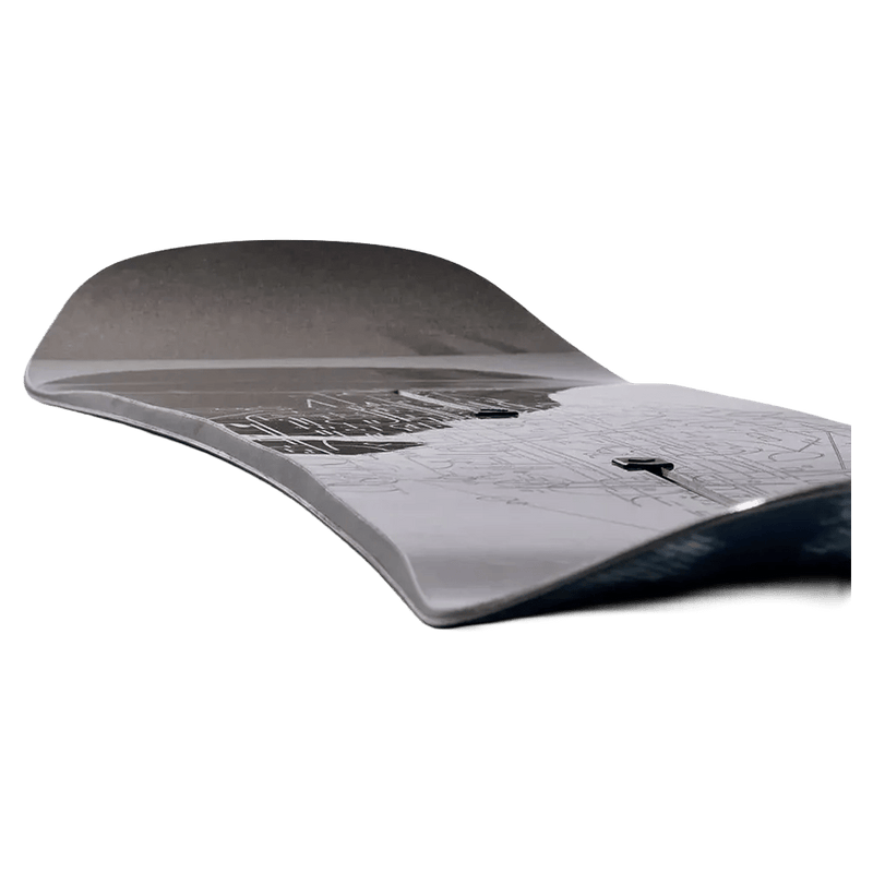 Camber view of the Burton Custom X Etched Snowboard,  26/27 men's model