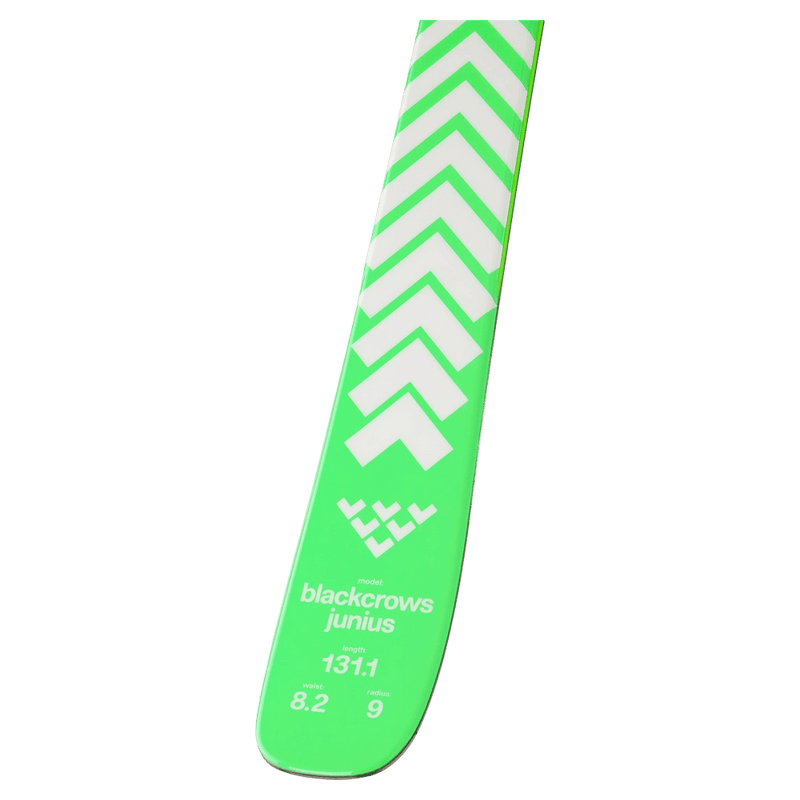 Tail view of the Black Crows JUNIUS Skis,  26/27 unisex's model