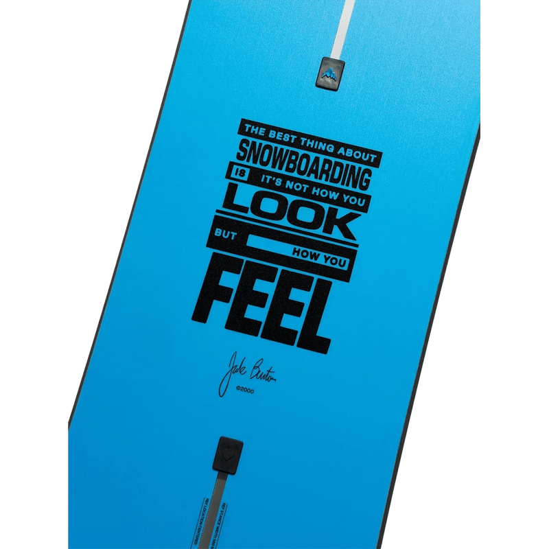 Top view of the Burton FB2W Blue Tomato Snowboard,  26/27 unisex's model