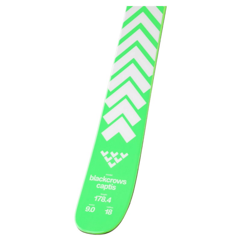 Tail view of the Black Crows CAPTIS Skis,  26/27 unisex's model