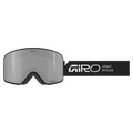 Strap view of the Giro Method II Goggles in Stacked Black, Onyx lens, unisex model