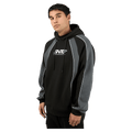 Front view of the St. Goliath Annex Hoodie in Black colourway, men's model