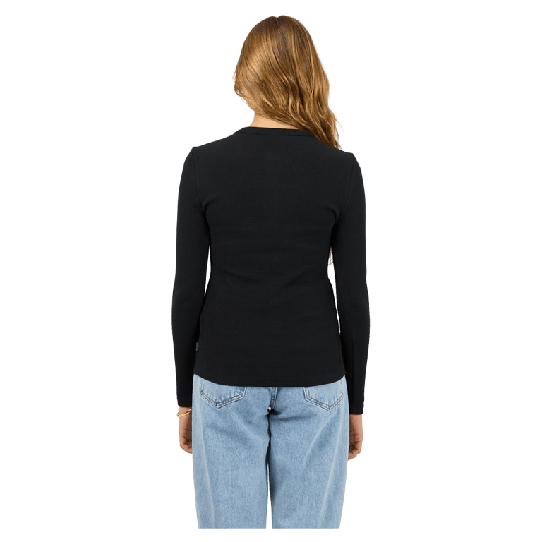 Button Up Long Sleeve Tee - Womens