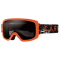 Main view of the Carve Glide Goggles in Orange, Grey lens, unisex model