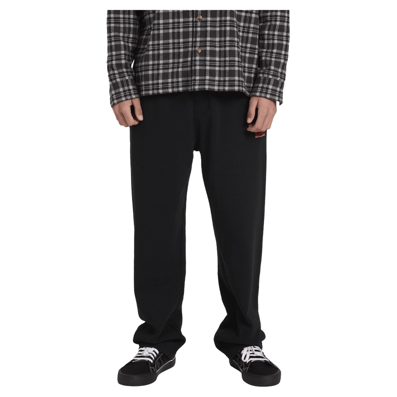 Front view of man wearing the Billabong Immortal Blast Trackpants in Black