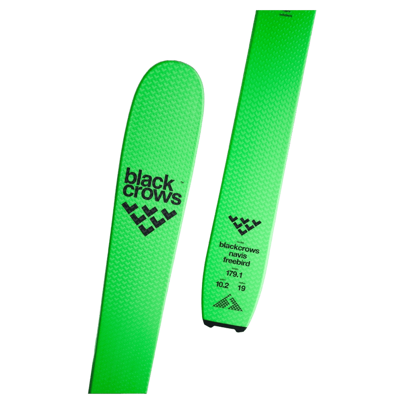 Close view of the Black Crows NAVIS FREEBIRD Skis,  26/27 unisex's model