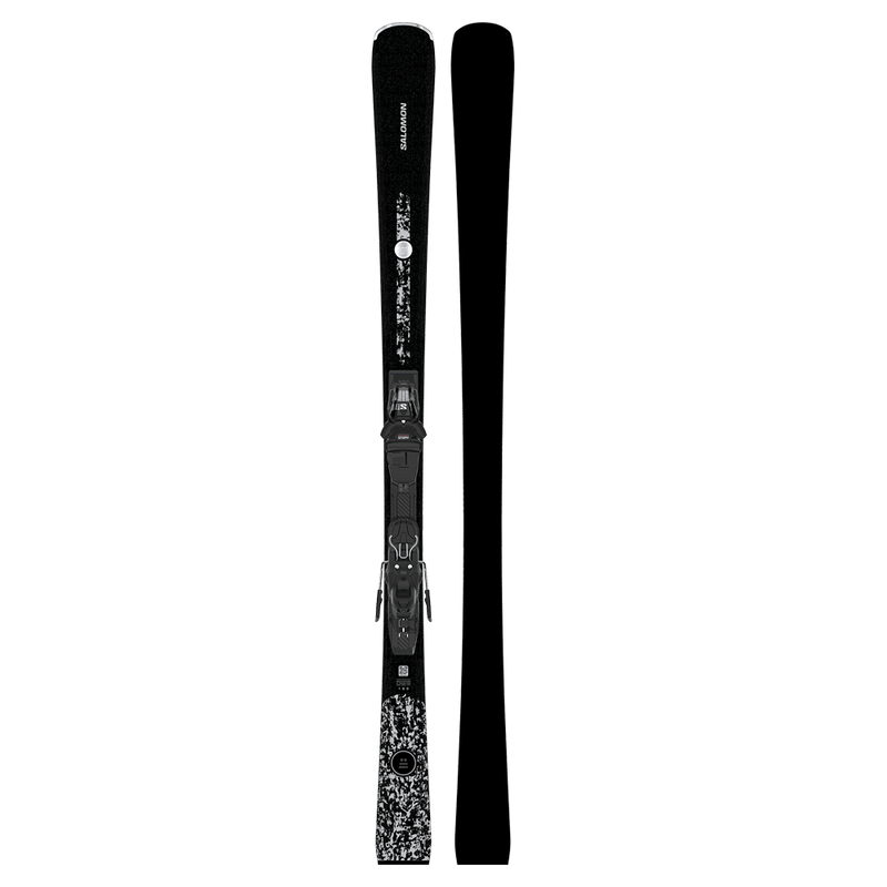 Main view of the SALOMON S/MAX N8 Black_Silver_Glitter Skis,  26/27 Womens's model
