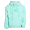Main view of the Eve Girl Sport Club Hoodie in Mint colourway, toddler's model