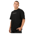 Front view of the St Goliath Hyperlink Tee in Black colourway, men's model