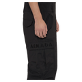 Side view of the Armada Sumpter 2L Bib in Black colourway, men's model