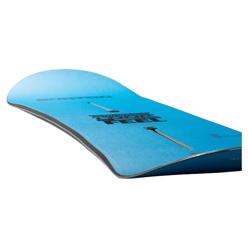 Camber view of the Burton FB2W Blue Tomato Snowboard,  26/27 unisex's model
