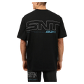 Back view of the St Goliath Hyperlink Tee in Black colourway, men's model