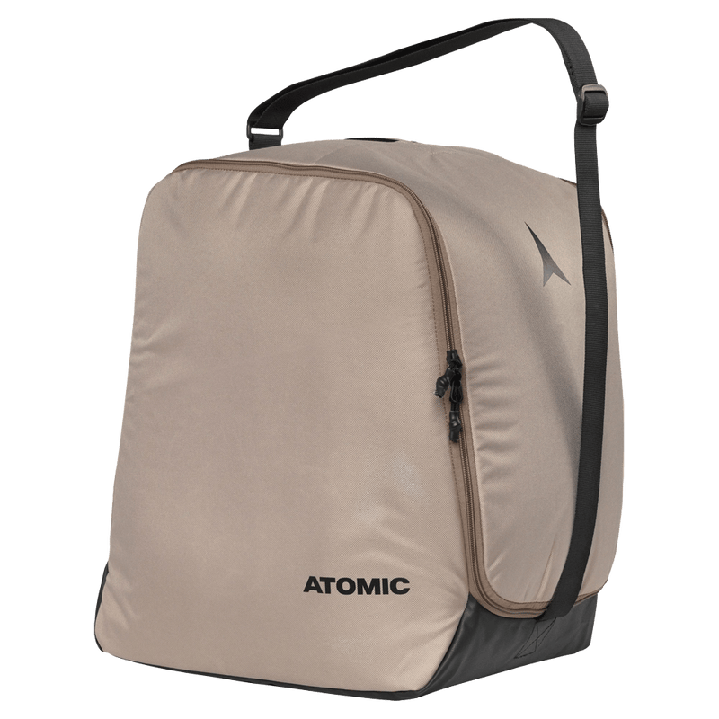 View of the Atomic Boot + Helmet Bag in Beige