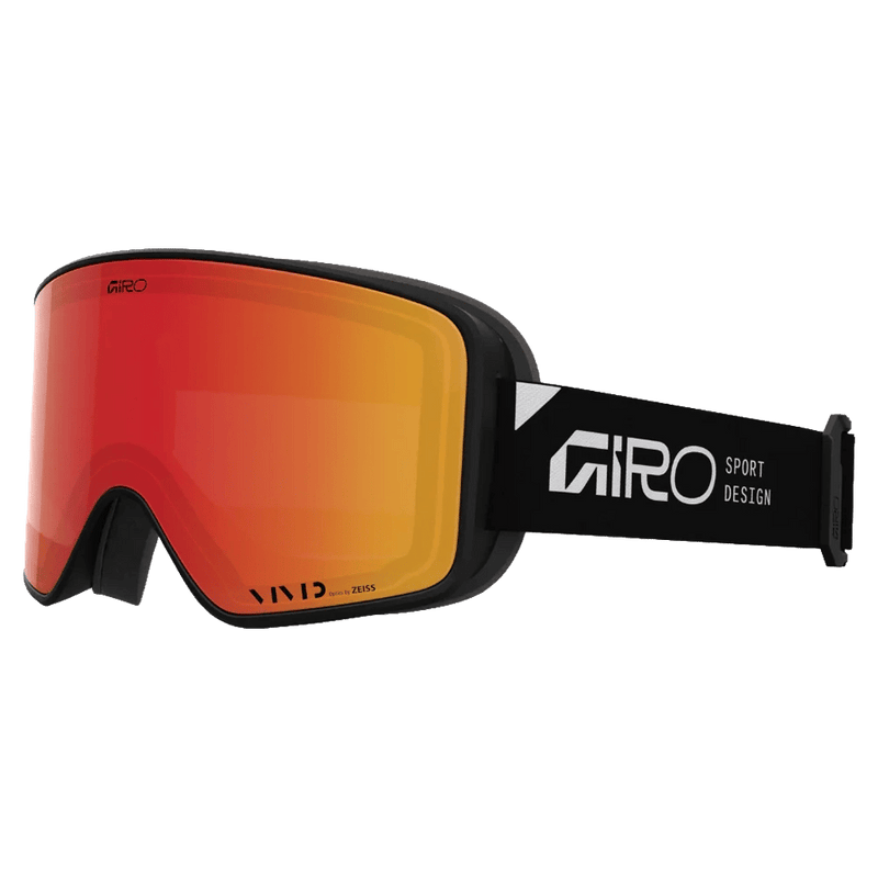 Main view of the Giro Method II Asian Fit Goggles in Stacked Black, Ember lens, unisex model
