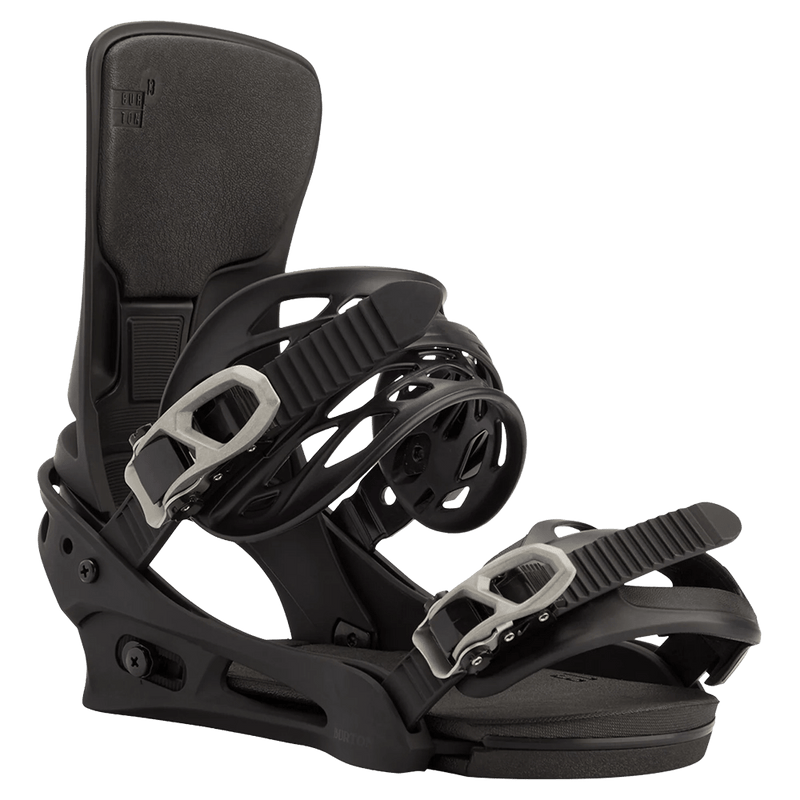 Main view of the Burton Cartel Bindings in True Black colourway, mens/unisex's model
