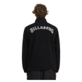 ack view of man wearing the Billabong Boundary Mockneck Jumper in Black